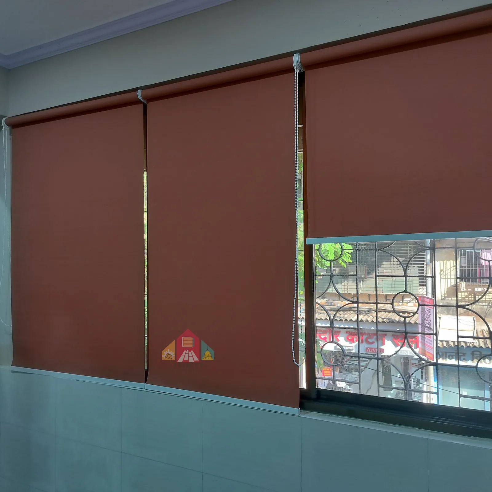 Brown Roller Blind - Trinity Interior Products