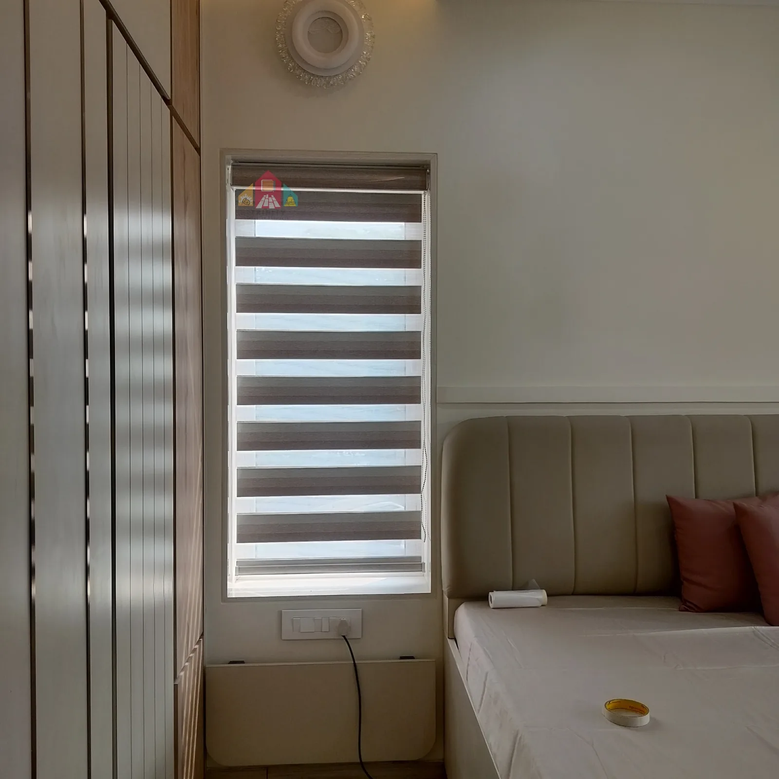 Bedroom Zebra Blind - Trinity Interior Products